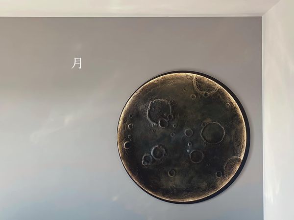 深灰色星空藝術牆面
